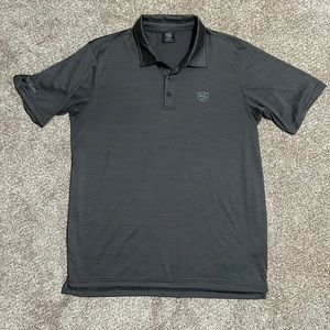 Wilson Staff Golf Polo, Brown/Black Stripe, Medium
